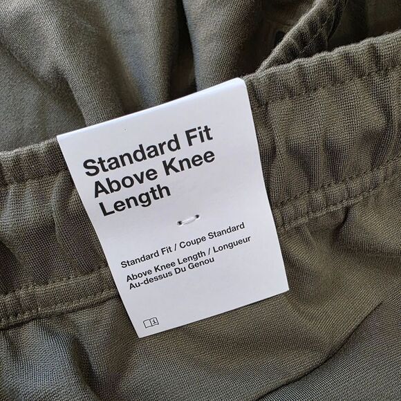 Nike Tech Fleece Shorts Olive Green Men's XL Lightweight Knit Side Zip Pocket LE - Picture 11 of 12